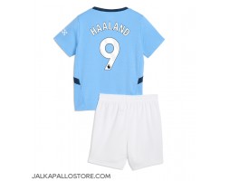 Manchester City Erling Haaland #9 Kotipaita Lapsille 2024-25 Lyhythihainen (+ shortsit)